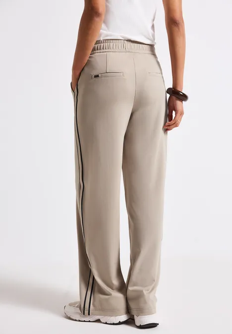 Hose mit Gallonstreifen morning beige