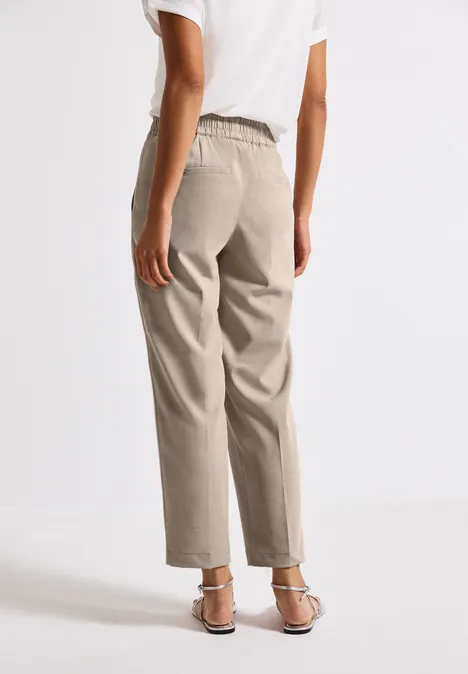 Hose mit Gallonstreifen morning beige
