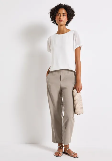 Hose mit Gallonstreifen morning beige