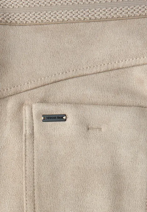 Velours Hose dark morn beige