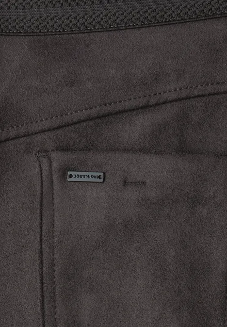 Velours Hose darkest brown