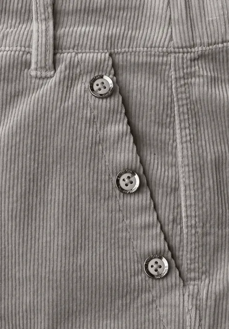 Straight Leg Cordhose cinder grey