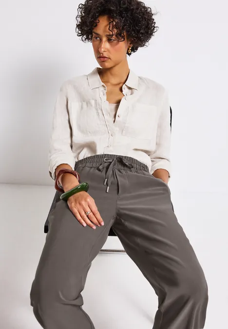 Straight Leg Twill Hose nomad brown