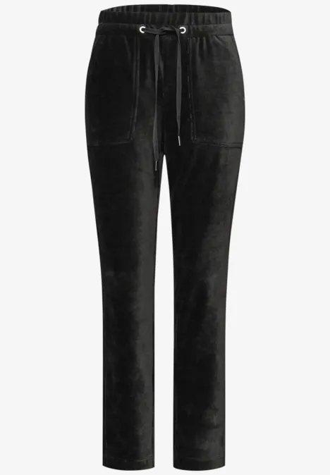 Loose Fit corduroy broek Black