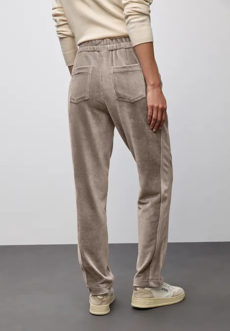Loose Fit corduroy broek silk brown