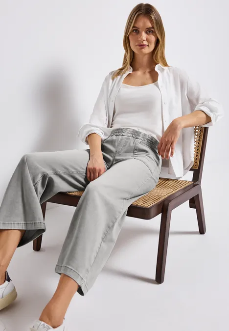Jeans broek Light Grey Random Washed