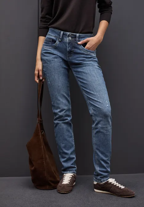 Casual Fit Jeans mid blue authentic washed