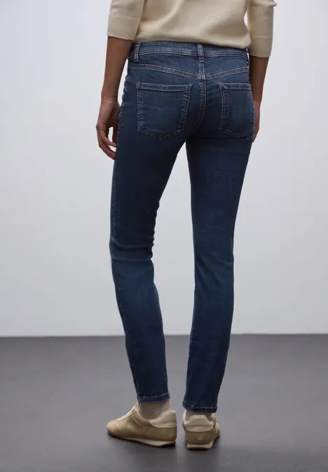 Slim Fit jeans dark blue soft wash