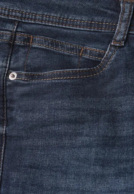 Slim Fit jeans dark blue soft wash