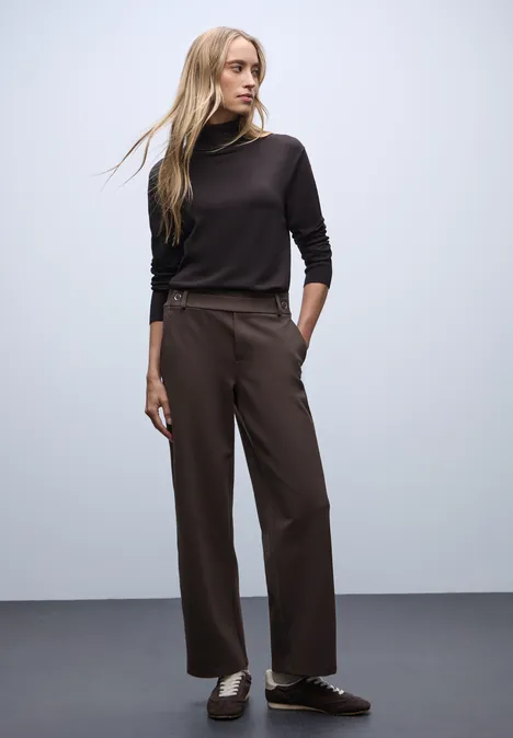 Straight Leg Hose deep roast brown
