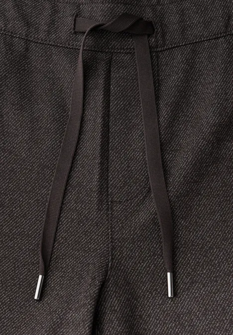 Straight Leg Hose mit Tape deep roast brown