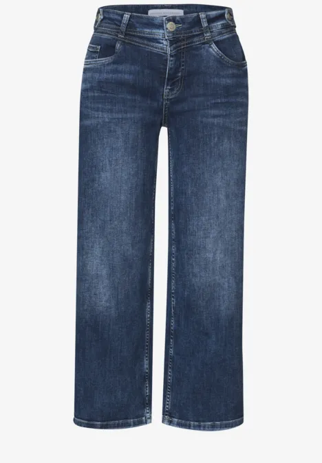 Wide Leg Jeans indigo heavy washed