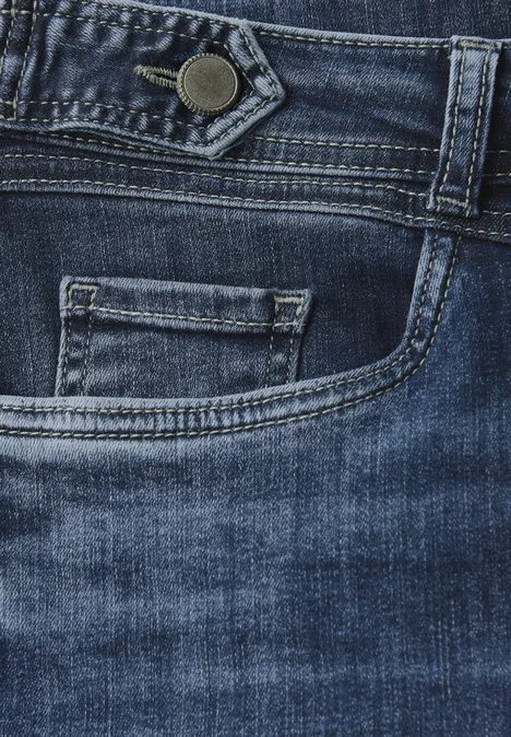 Wide Leg Jeans indigo heavy washed