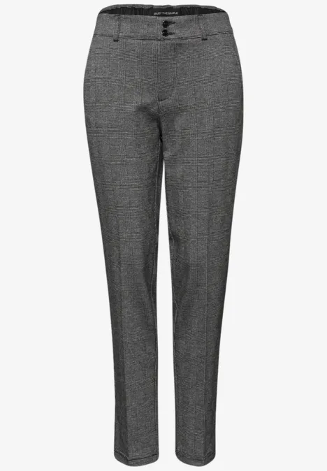 Casual Fit Jacquard Chino Black