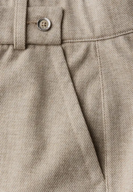 Straight Leg Melange Hose malted beige