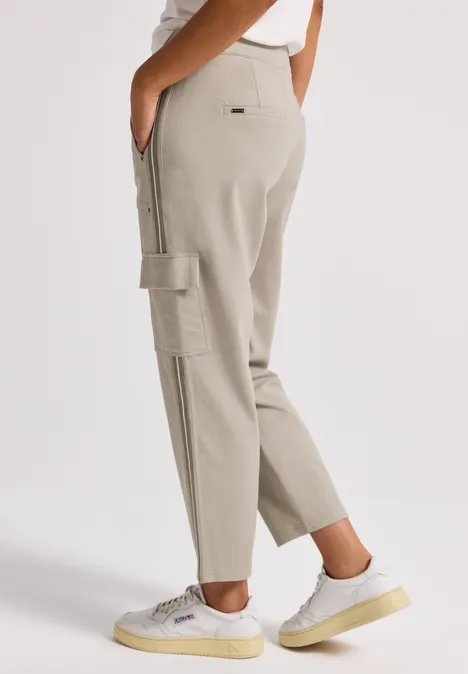 Cargo-Hose mit Gallonstreifen morning beige