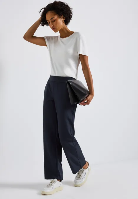 Straight Leg Twill Hose deep blue