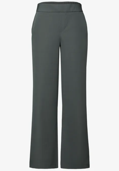 Wide Leg Twill Hose balsam green