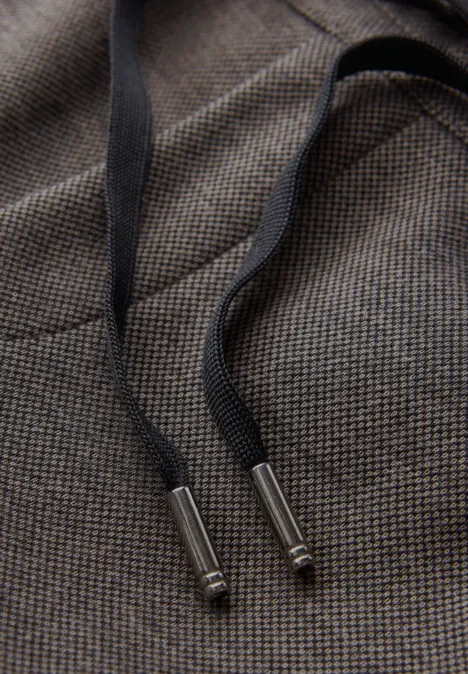 Loose Fit Melange Hose deep roast brown