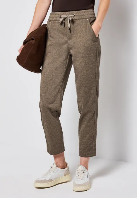 Gestreifte Hose bark brown