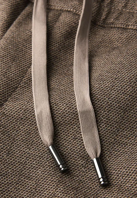 Gestreifte Hose bark brown