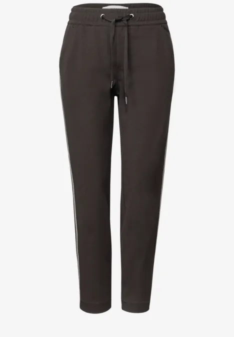 Pantalon Loose Fit avec tape deep roast brown