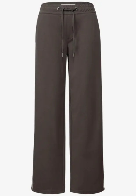 Hose mit Galonstreifen deep roast brown