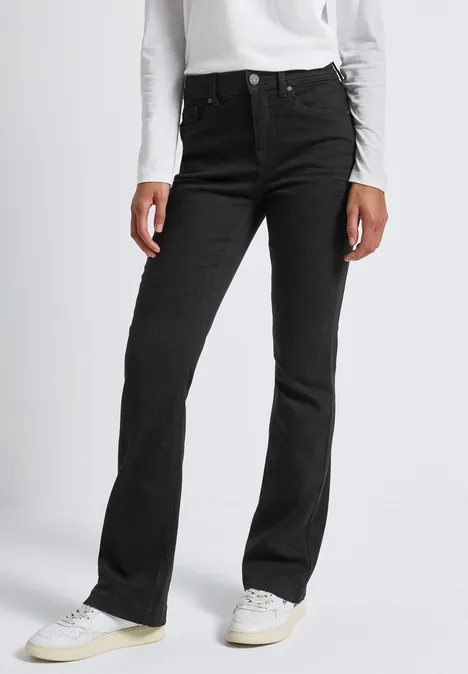 Bootcut Jeans black clean washed