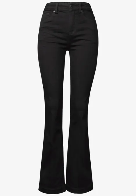 Bootcut Jeans black clean washed