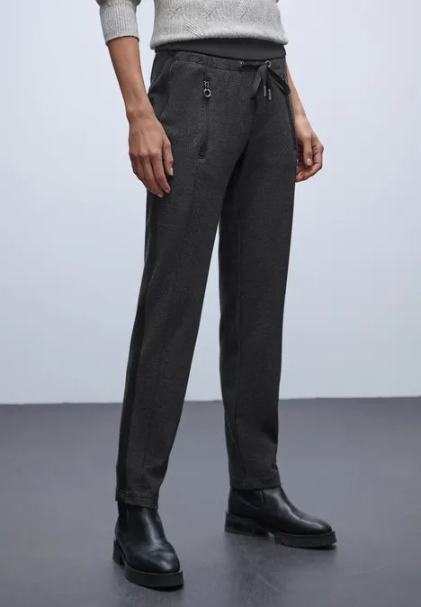 Loose Fit Hose mit Tape Black