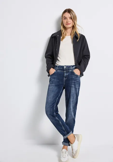 Casual jeans indigo heavy washed