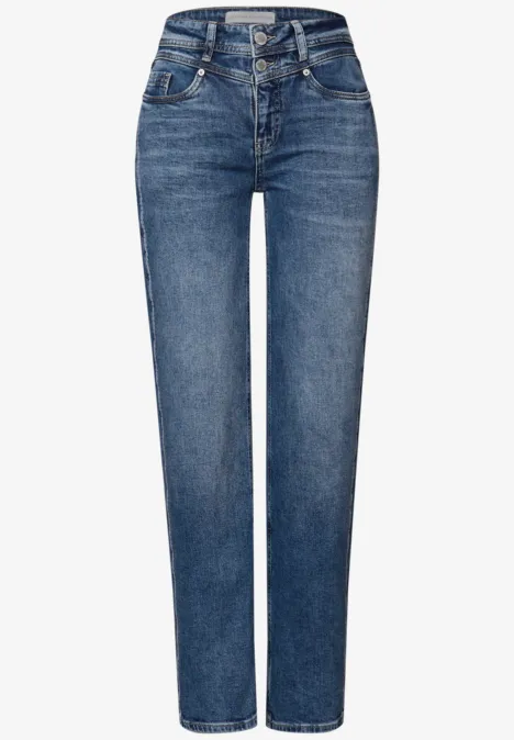 Jeans mit Gallonstreifen Medium Blue Authentic