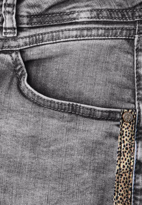 Straight Leg Jeans Ligth Grey washed
