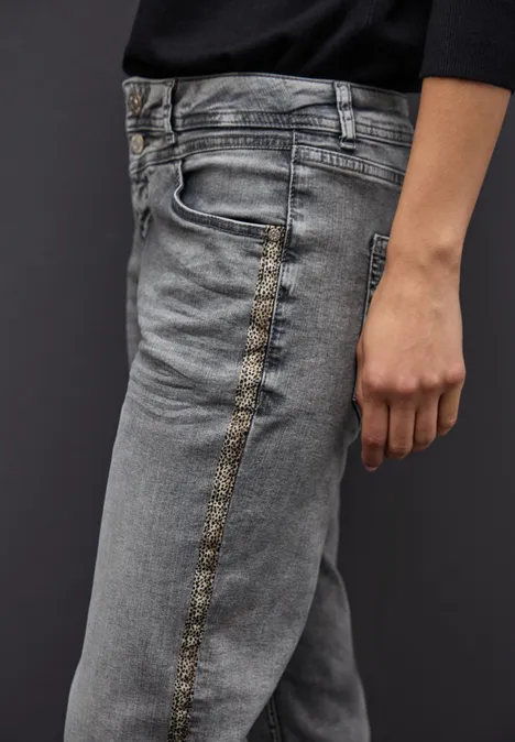 Straight Leg Jeans Ligth Grey washed