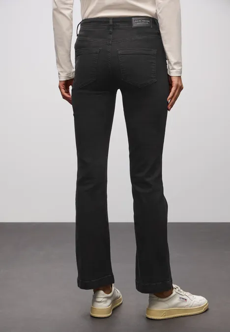 Bootcut Jeans mit Nieten Black Washed