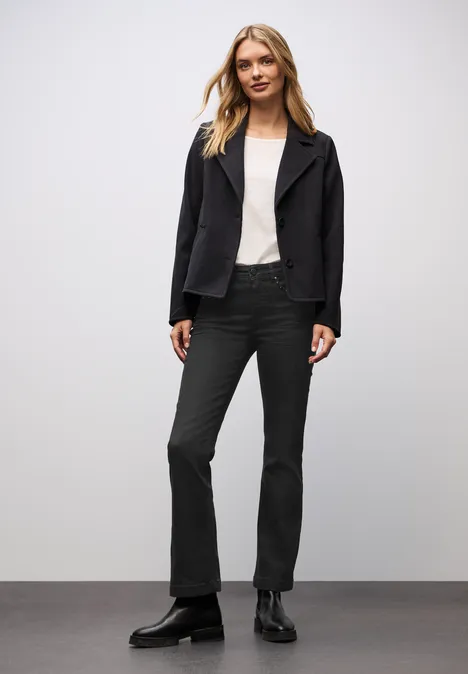Bootcut Jeans mit Nieten Black Washed
