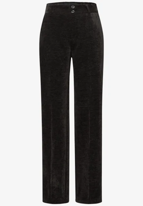 Straight Legs corduroy broek darkest brown