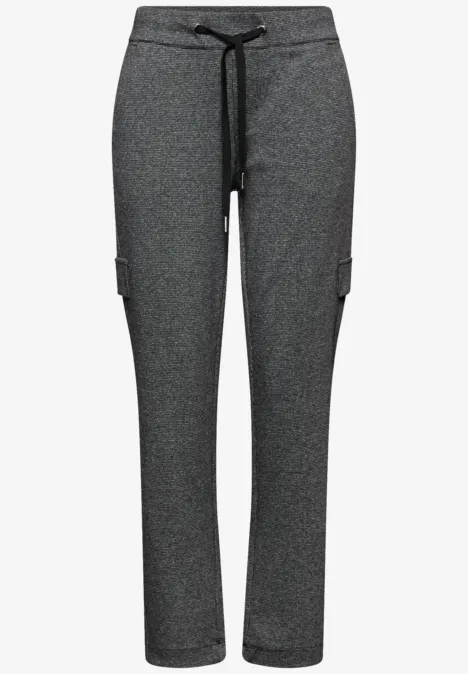 Cargo Melange Hose Black
