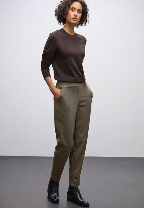 Pantalon chiné avec détail null