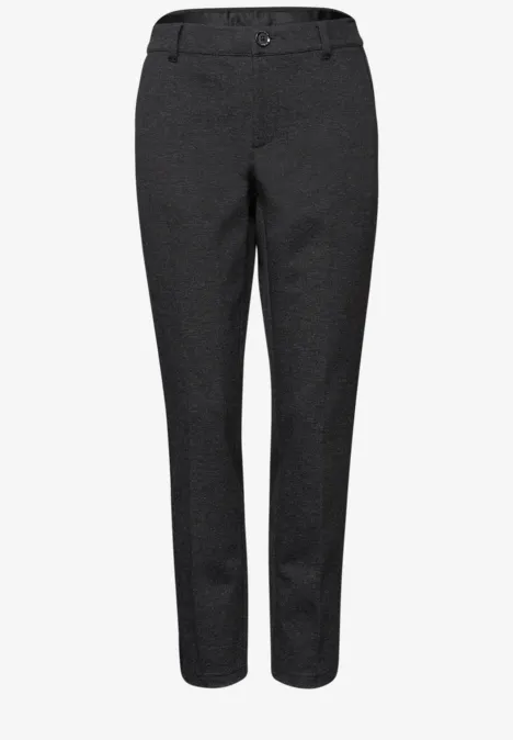 Chino mit Tapedetails Black