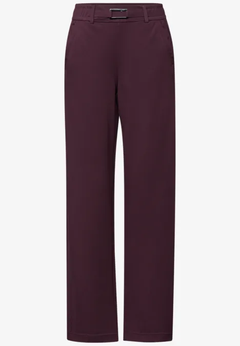 Straight Leg Hose mit Detail Jazz Berry