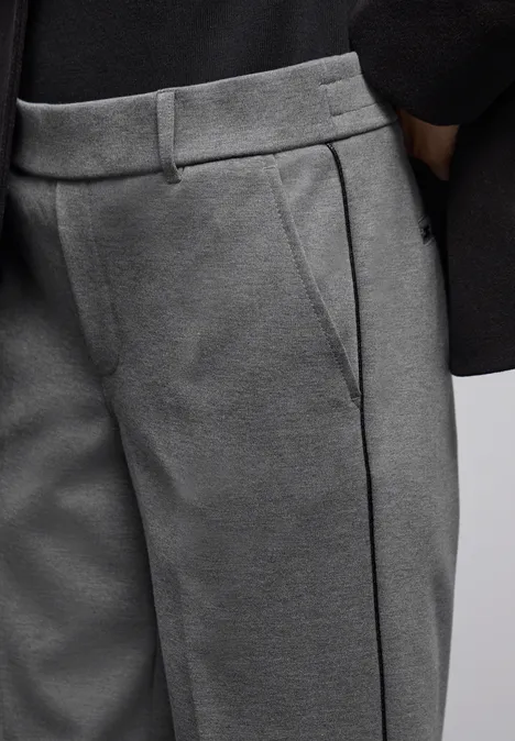 Melange Chino mit Tape dark pelican grey mel. Melange Chino mit Tape dark pelican grey mel.