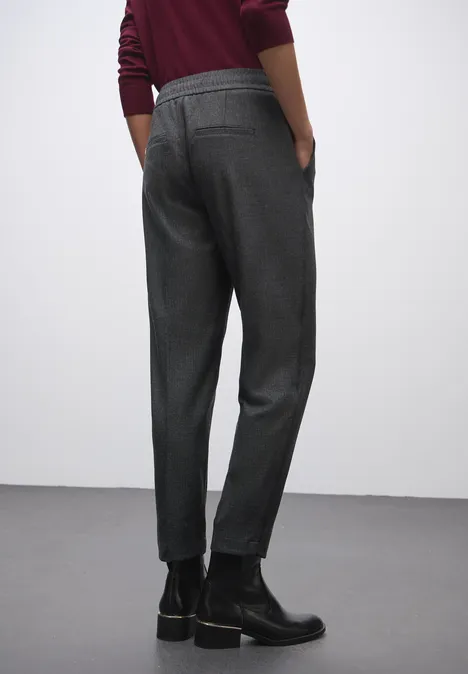 Melange Hose mit Tape anthracite melange