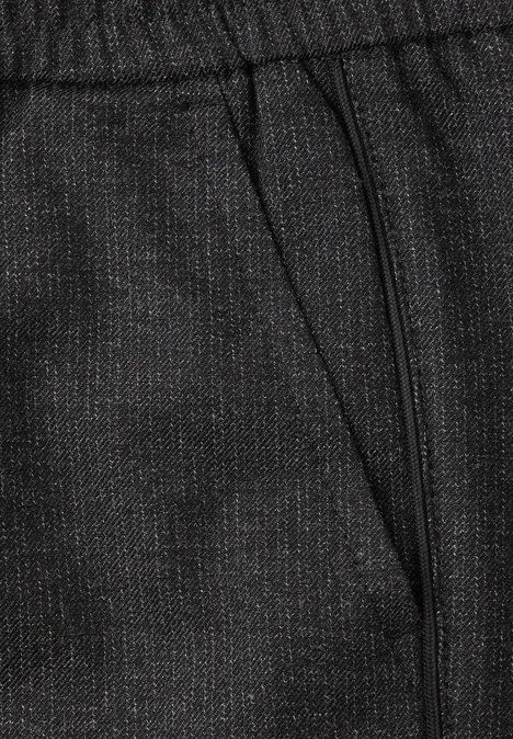 Melange Hose mit Tape anthracite melange