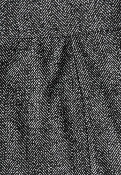 Glitzernde Wide Leg Hose Black