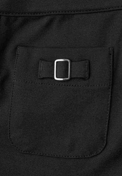 Hose mit Schnallendetail Black Hose mit Schnallendetail Black