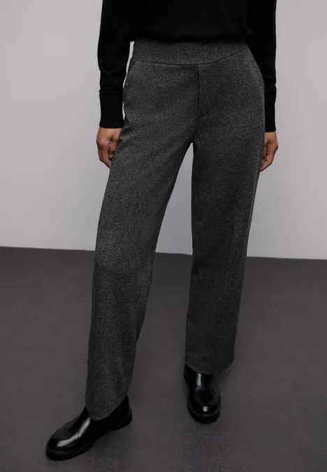 Pantalon Straight Legs Jacquard gravel grey mel. Pantalon Straight Legs Jacquard gravel grey mel.