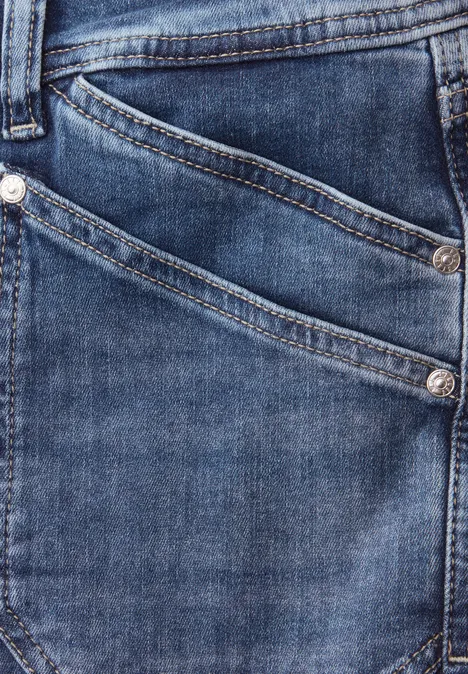 Cargo Jeans Medium Blue Wash