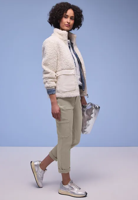 Jeansy Cargo Beige Washed