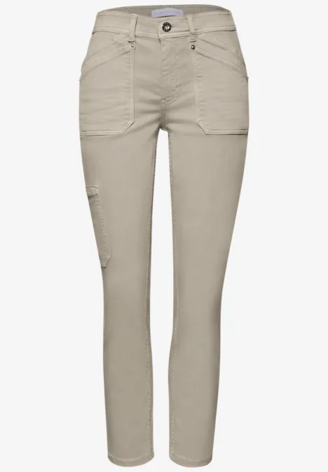 Jeansy Cargo Beige Washed